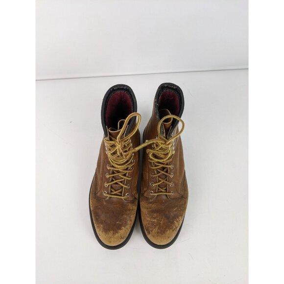 Red Wing Leather Boots Mens Size 6.5 Oil Resistant Long Wear Distressed - Picture 7 of 13